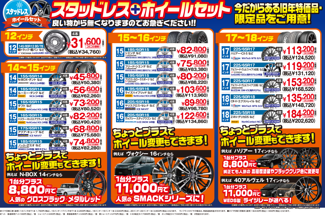 ダイヤのA グッズ セット 40系アルファード・ヴェルファイア22インチタイヤホイールセットKranze